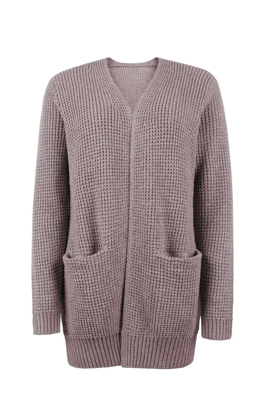 Uliana - elegant long women's v-neck cardigan