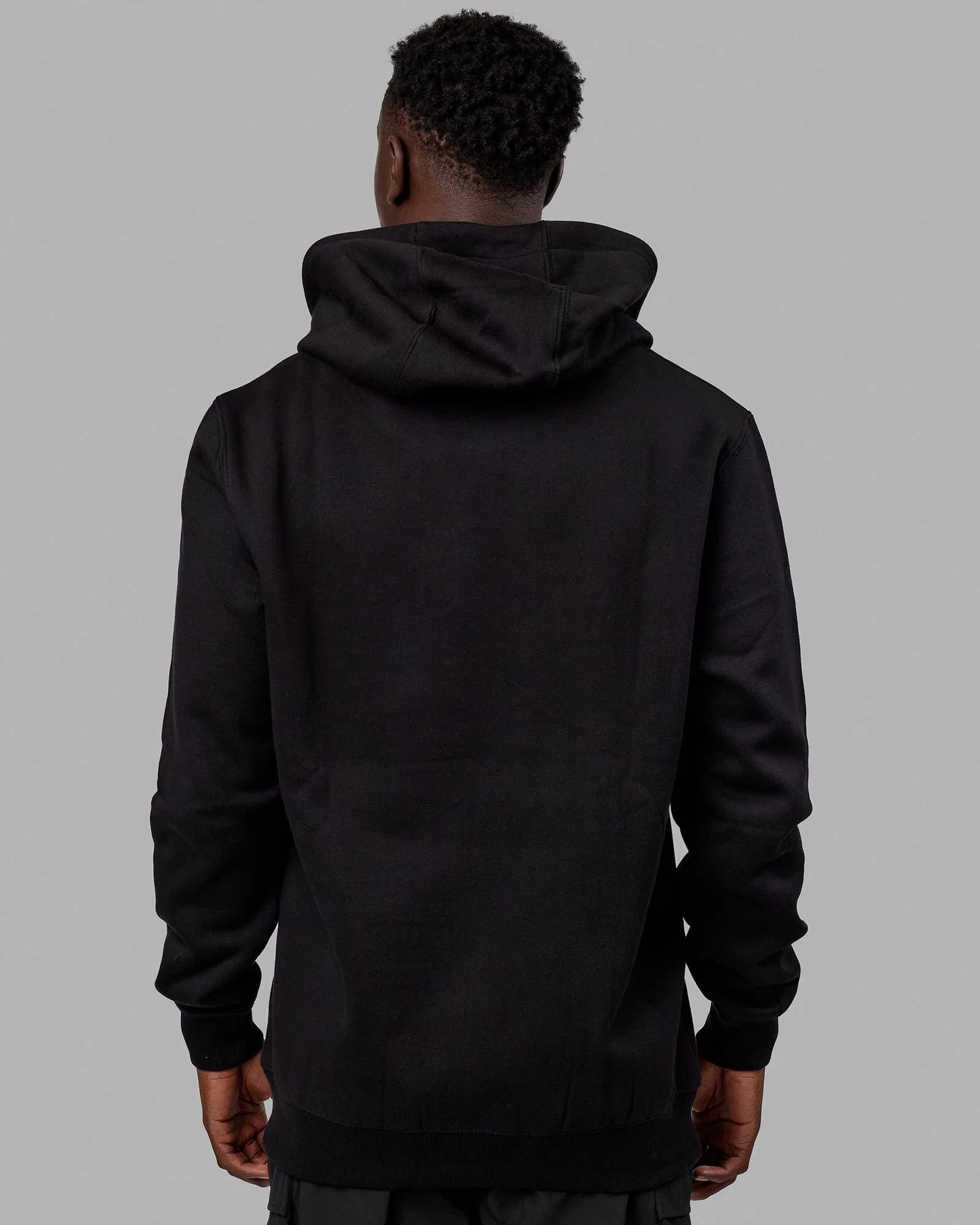 Unisex Structure Hoodie - Black-White