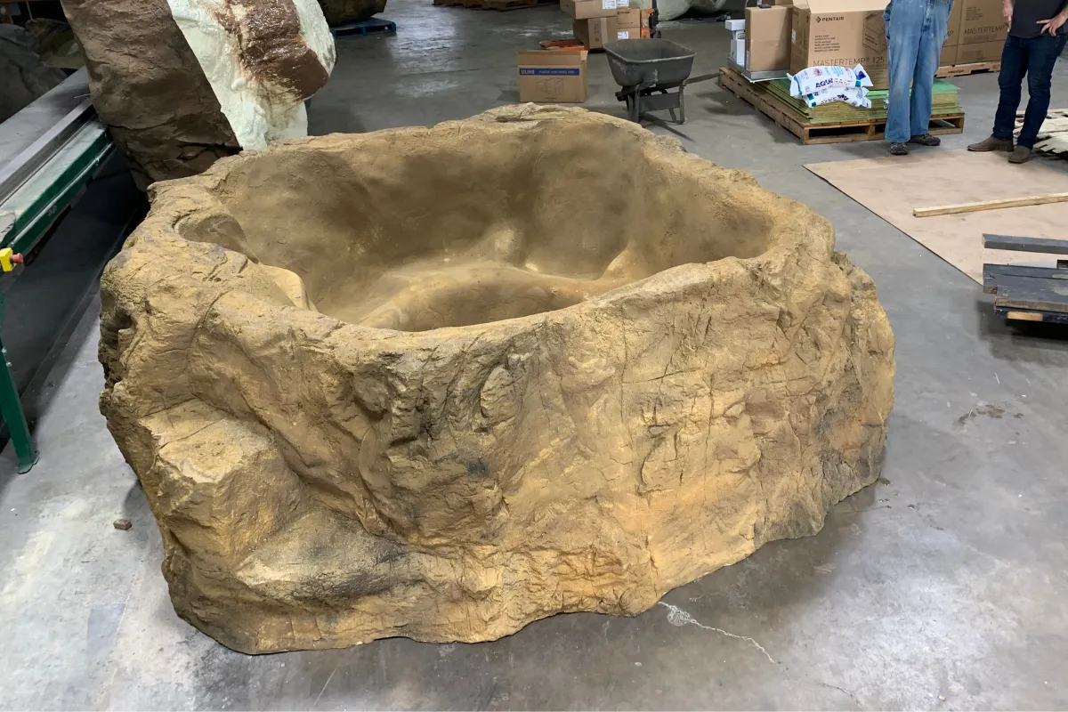 Universal Rocks Semi In-Ground Spa - Earth