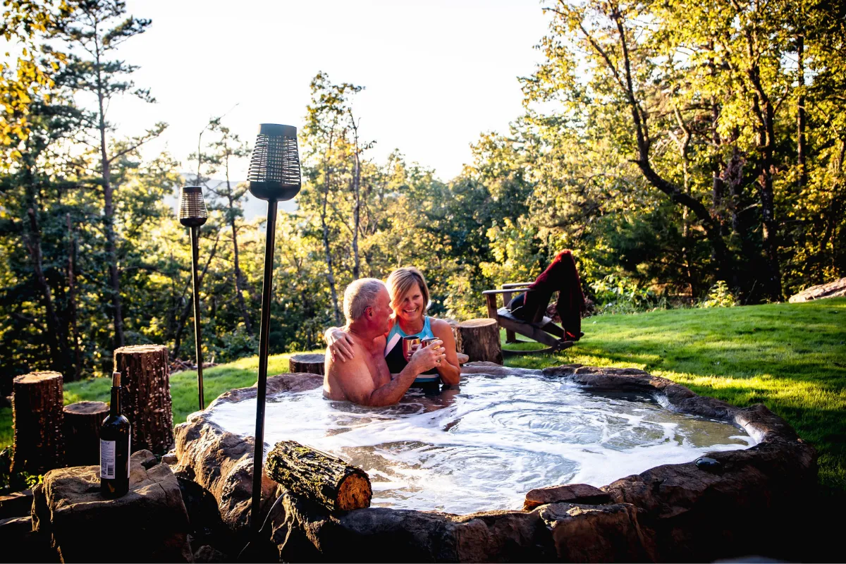 Universal Rocks Semi In-Ground Spa - Earth