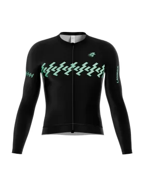 Verde Men Cycling Jersey Long Sleeve - Ink Green