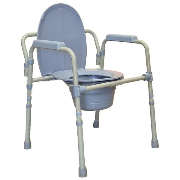 Versatile Steel Commode Chair