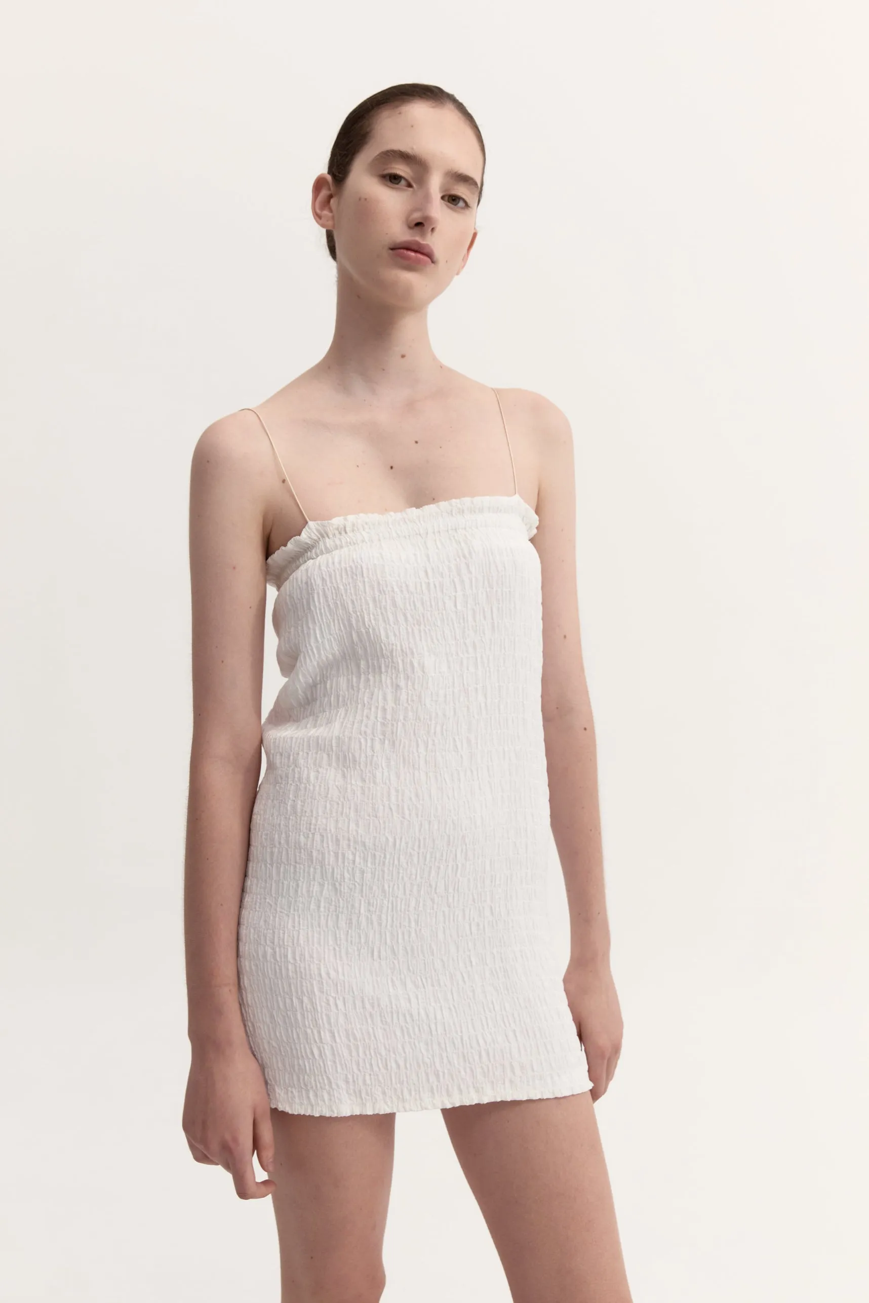 VICTORIA MINI DRESS - WHITE