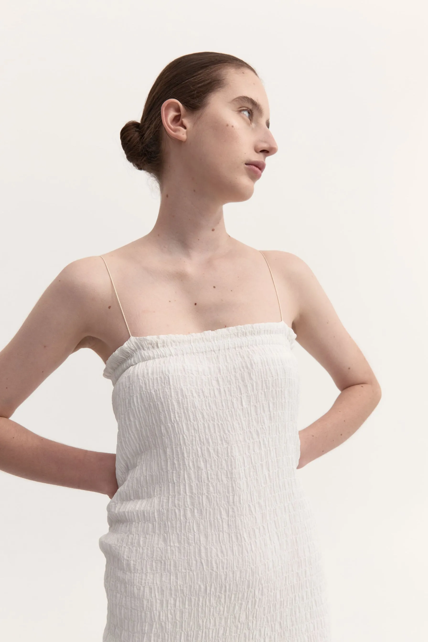 VICTORIA MINI DRESS - WHITE