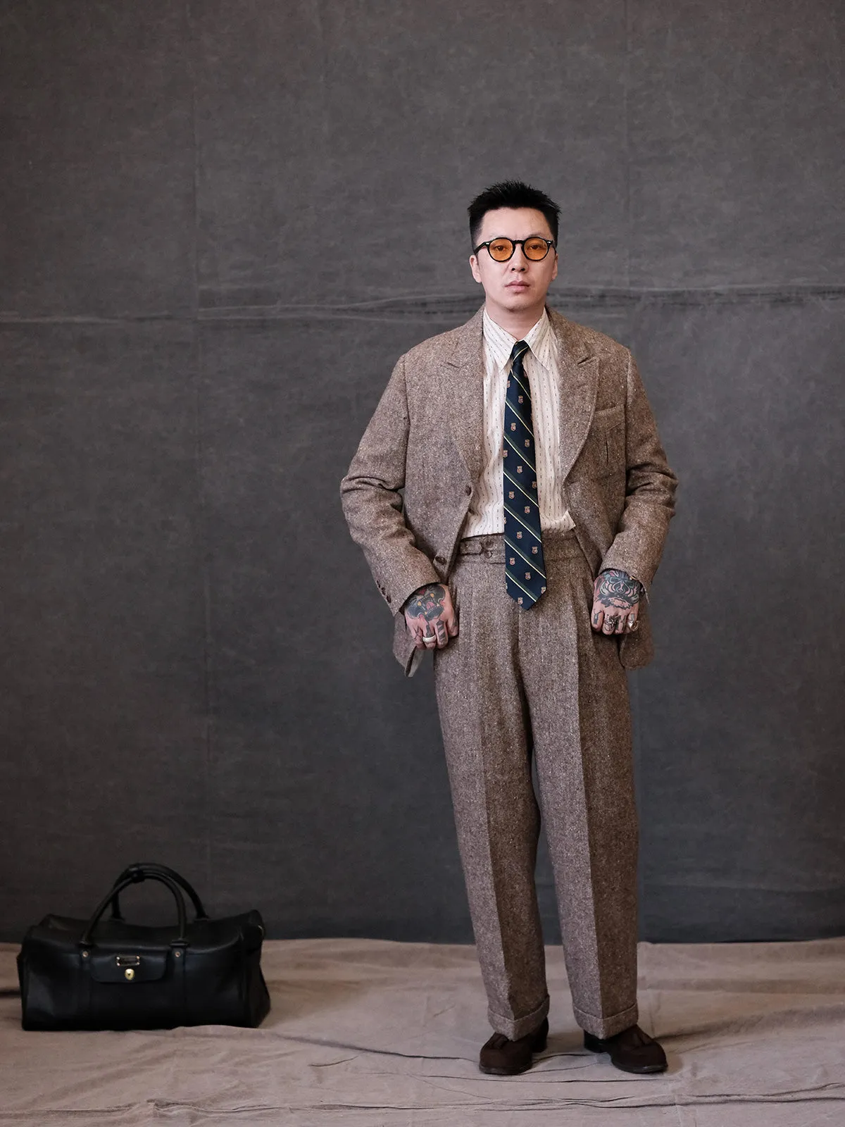 Vintage Retro Tweed Blazer