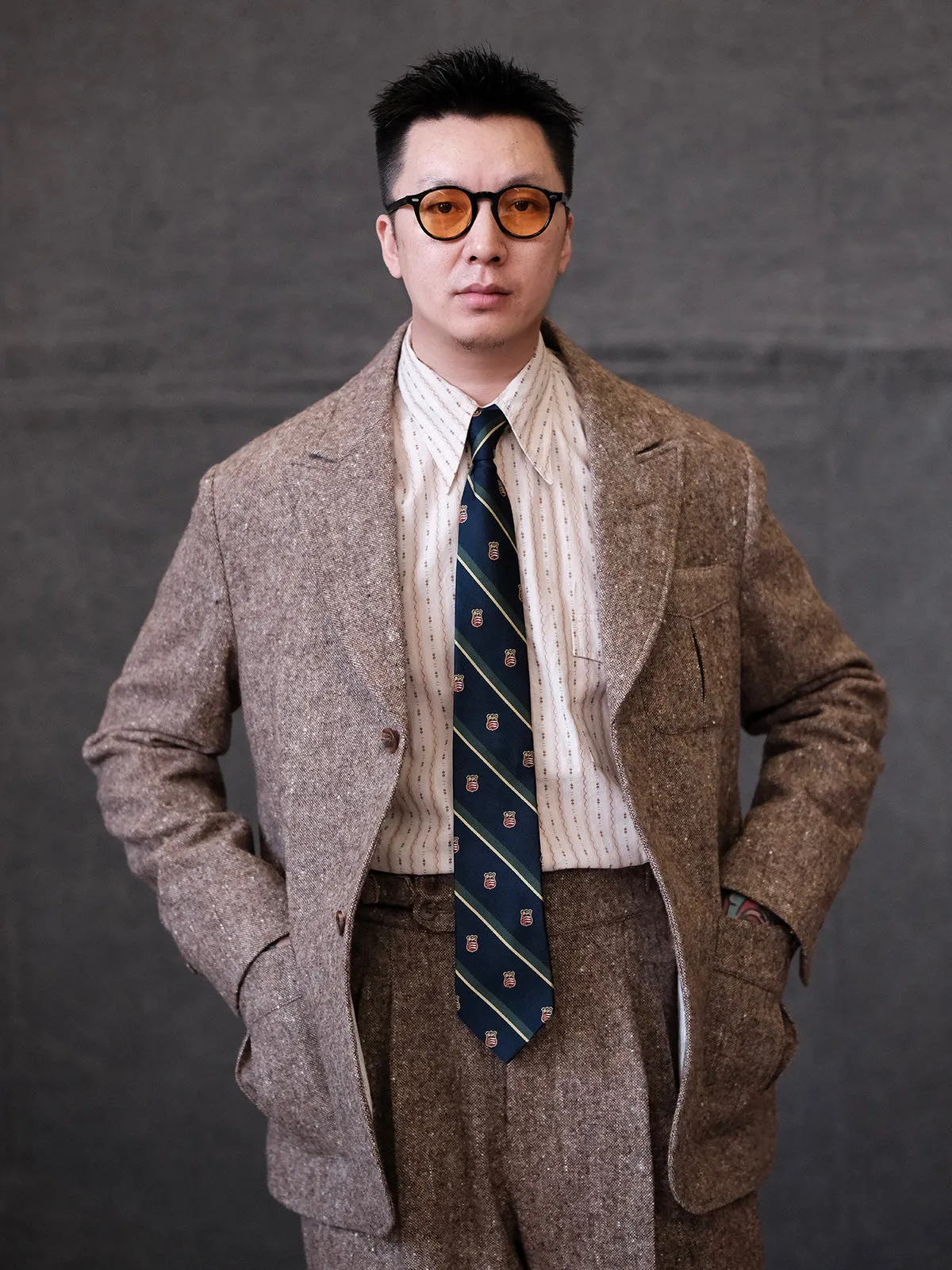 Vintage Retro Tweed Blazer