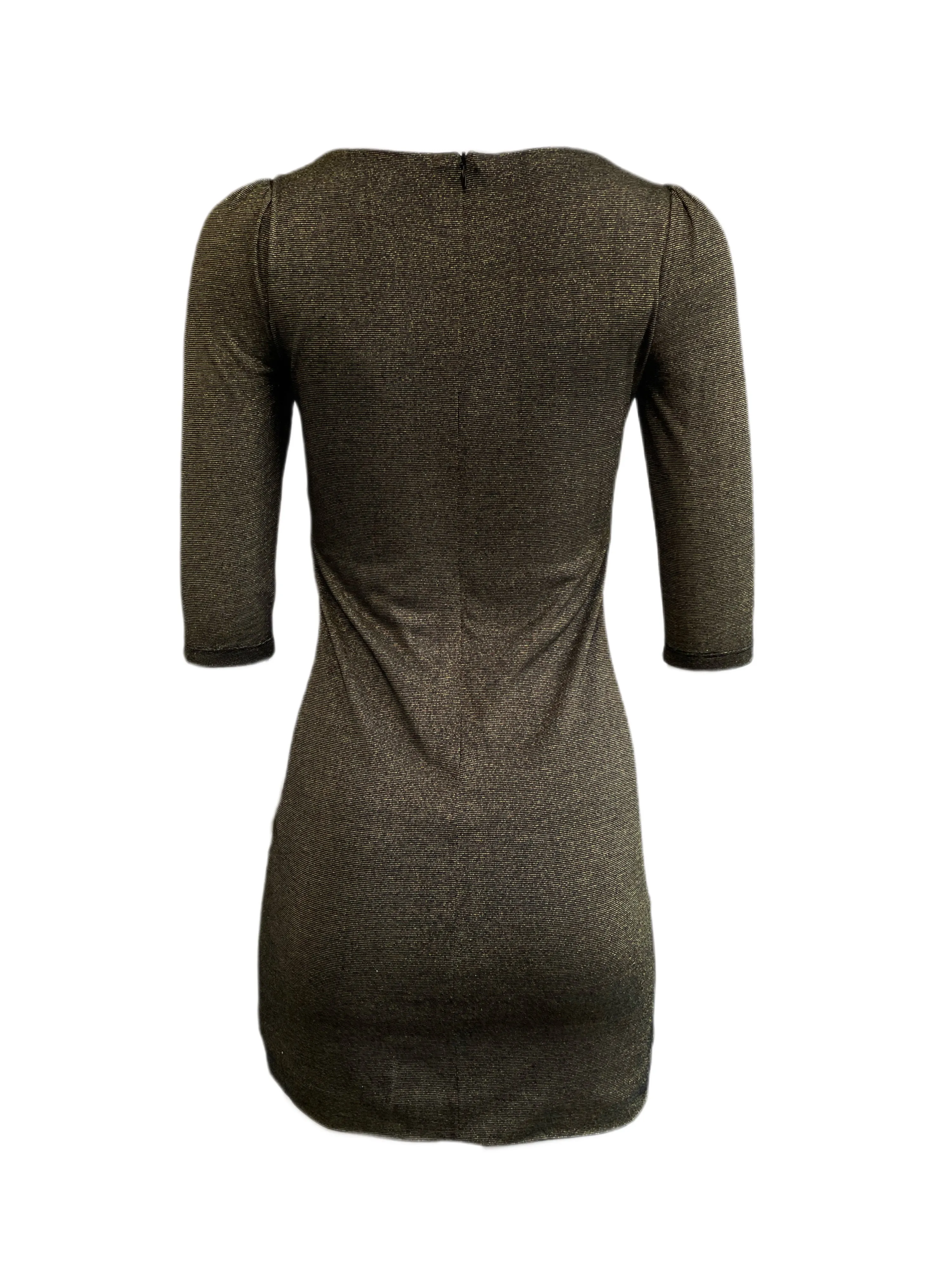 VON VONNI Women's Tropic Bronze London Elbow Sleeve Dress $170 NEW