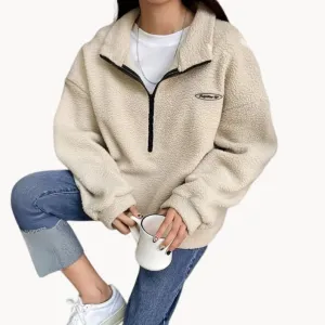Walburga Women's Versatile Zip-Up Jumper
