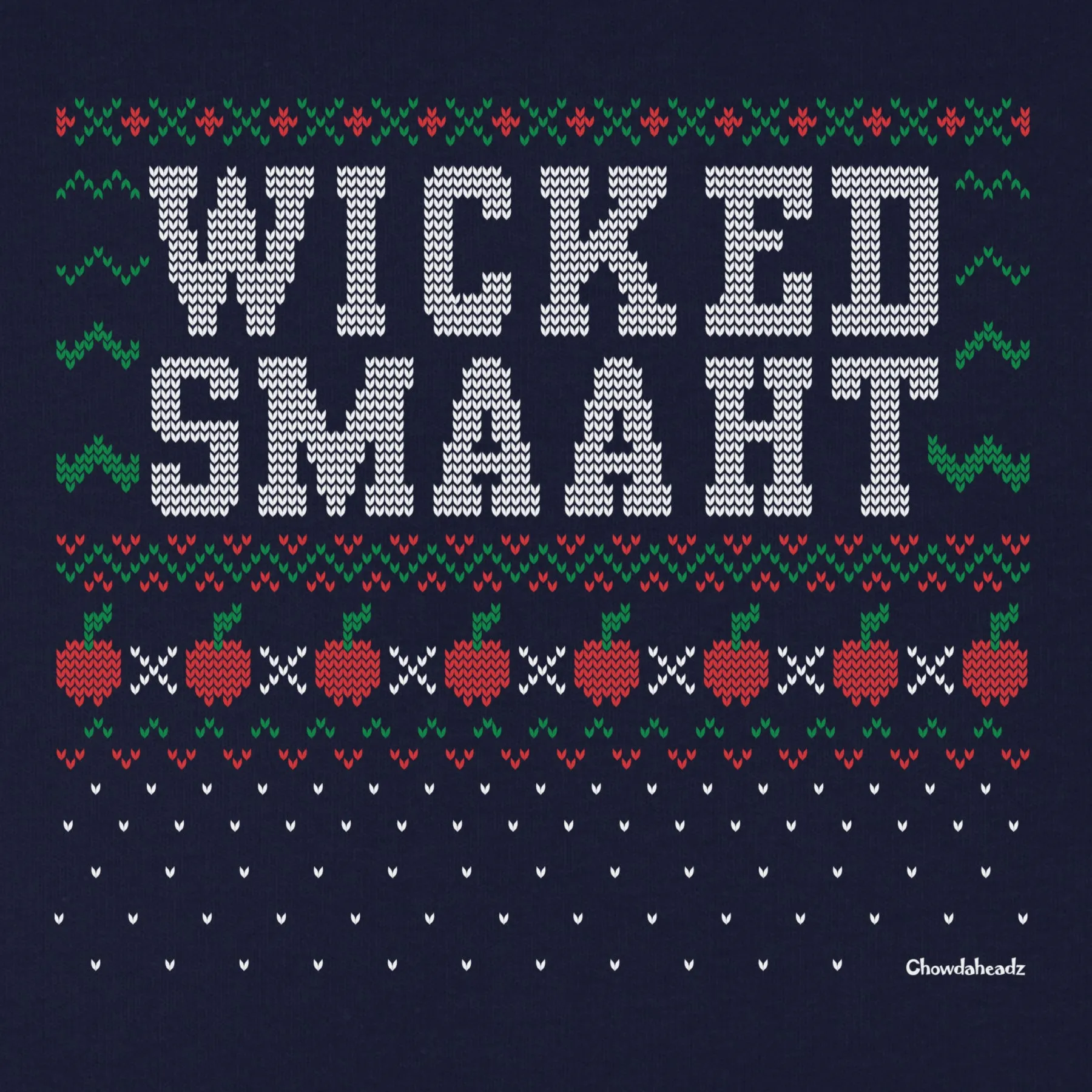 Wicked Smaaht Ugly Holiday Sweater Youth T-Shirt