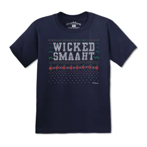 Wicked Smaaht Ugly Holiday Sweater Youth T-Shirt