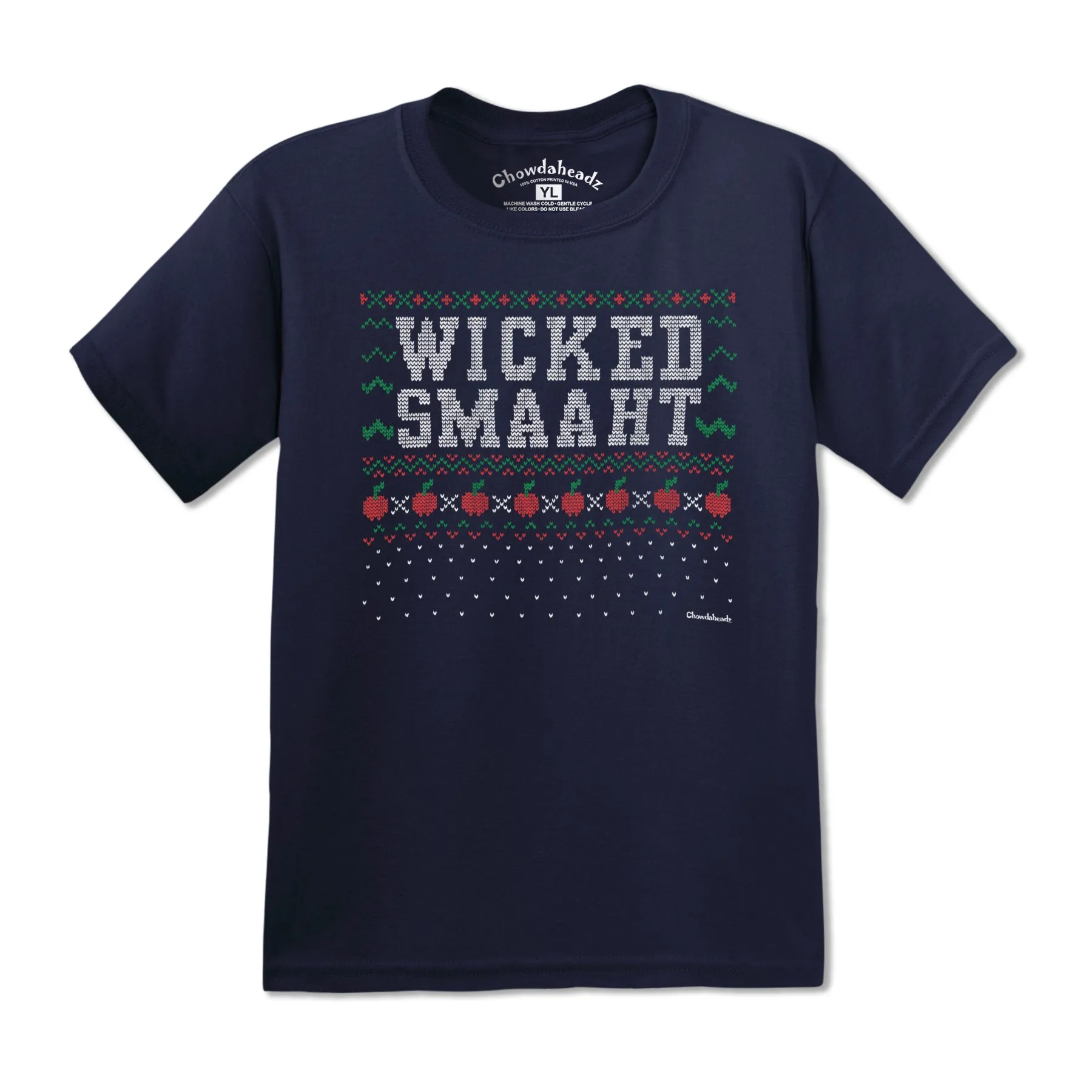 Wicked Smaaht Ugly Holiday Sweater Youth T-Shirt