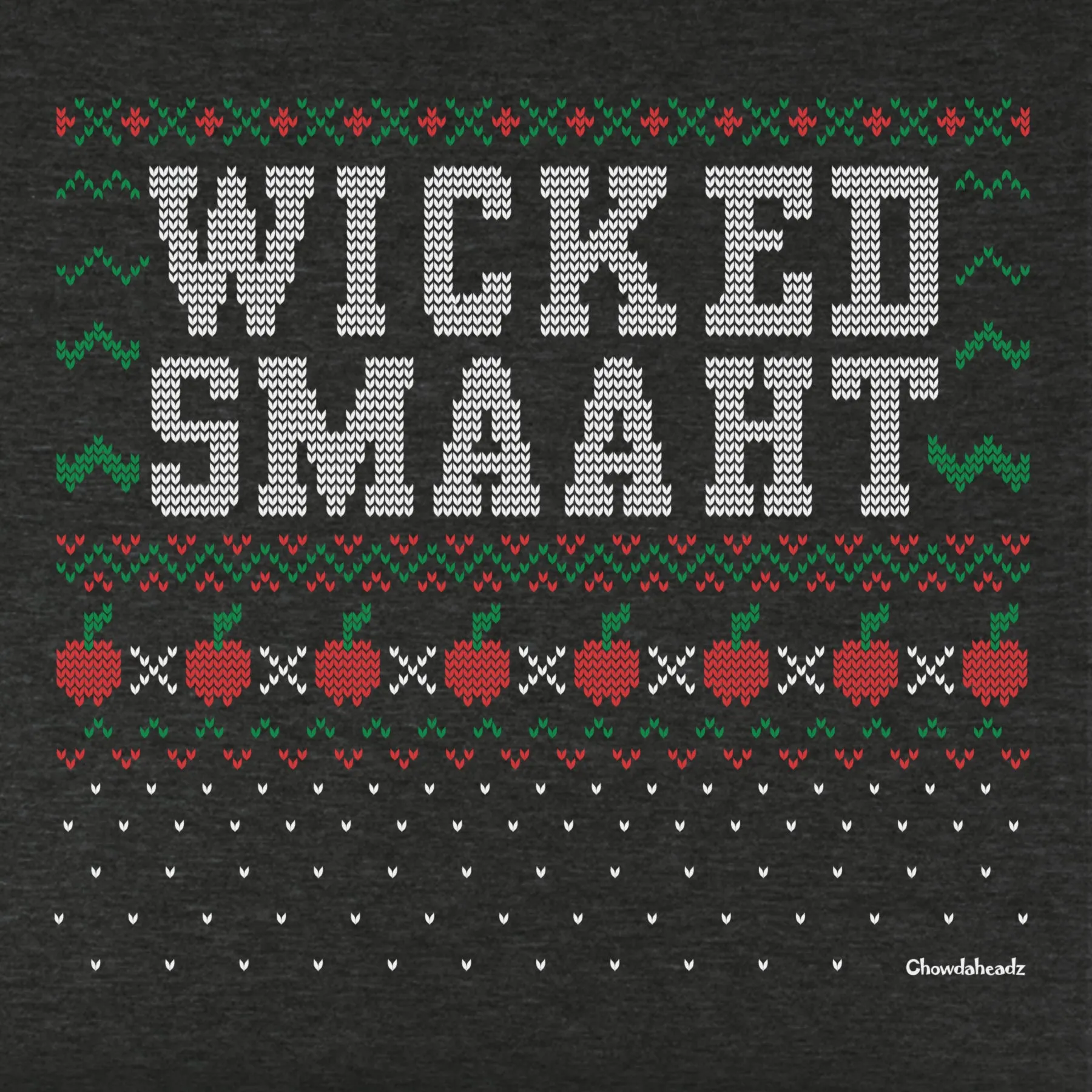 Wicked Smaaht Ugly Holiday Sweater Youth T-Shirt