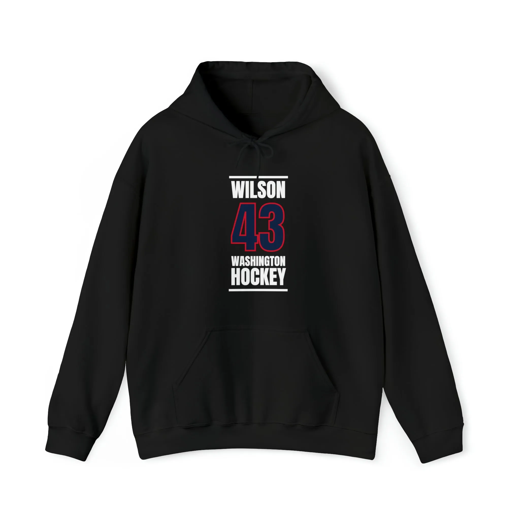 Wilson 43 Washington Hockey Navy Vertical Design Unisex Hooded Sweatshirt