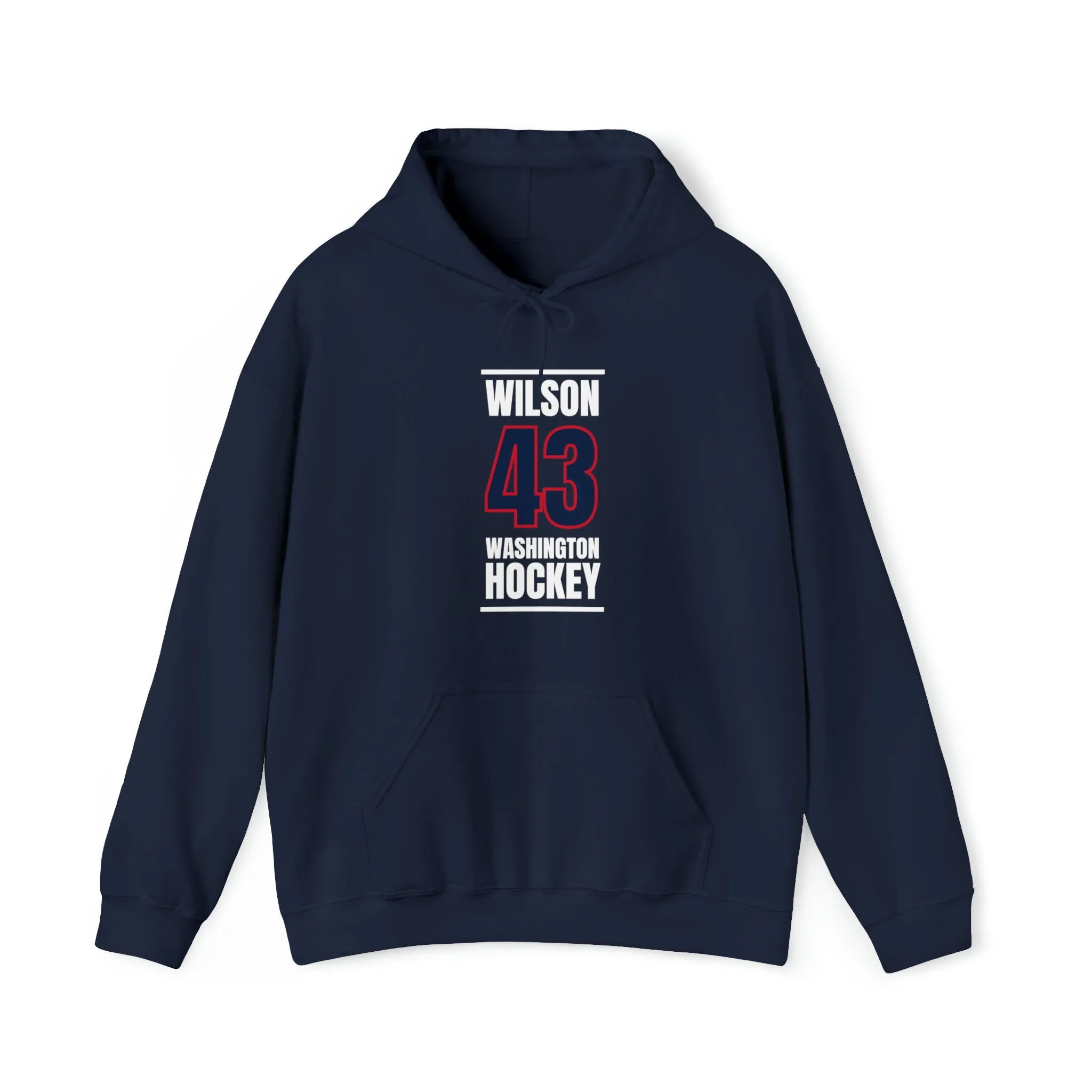 Wilson 43 Washington Hockey Navy Vertical Design Unisex Hooded Sweatshirt