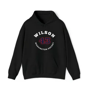 Wilson 43 Washington Hockey Number Arch Design Unisex Hooded Sweatshirt