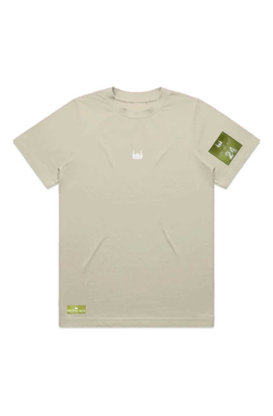 WOLFPACK UNLTD WOMEN'S "BOLD STATEMENT"  PREMIUM HEAVYWEIGHT TEE S/S | BUTTER BEIGE