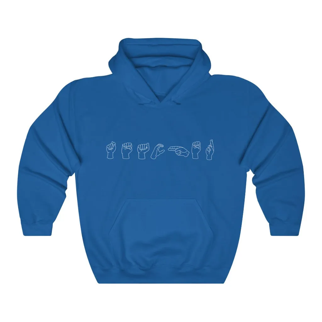 Women's American Sign Language "Teacher" Pullover Hoodie