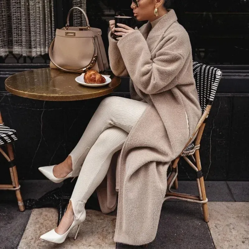 Women's Oversized Lapel Trench Coat | Long