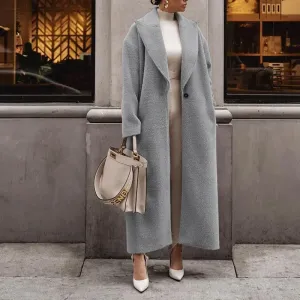 Women's Oversized Lapel Trench Coat | Long
