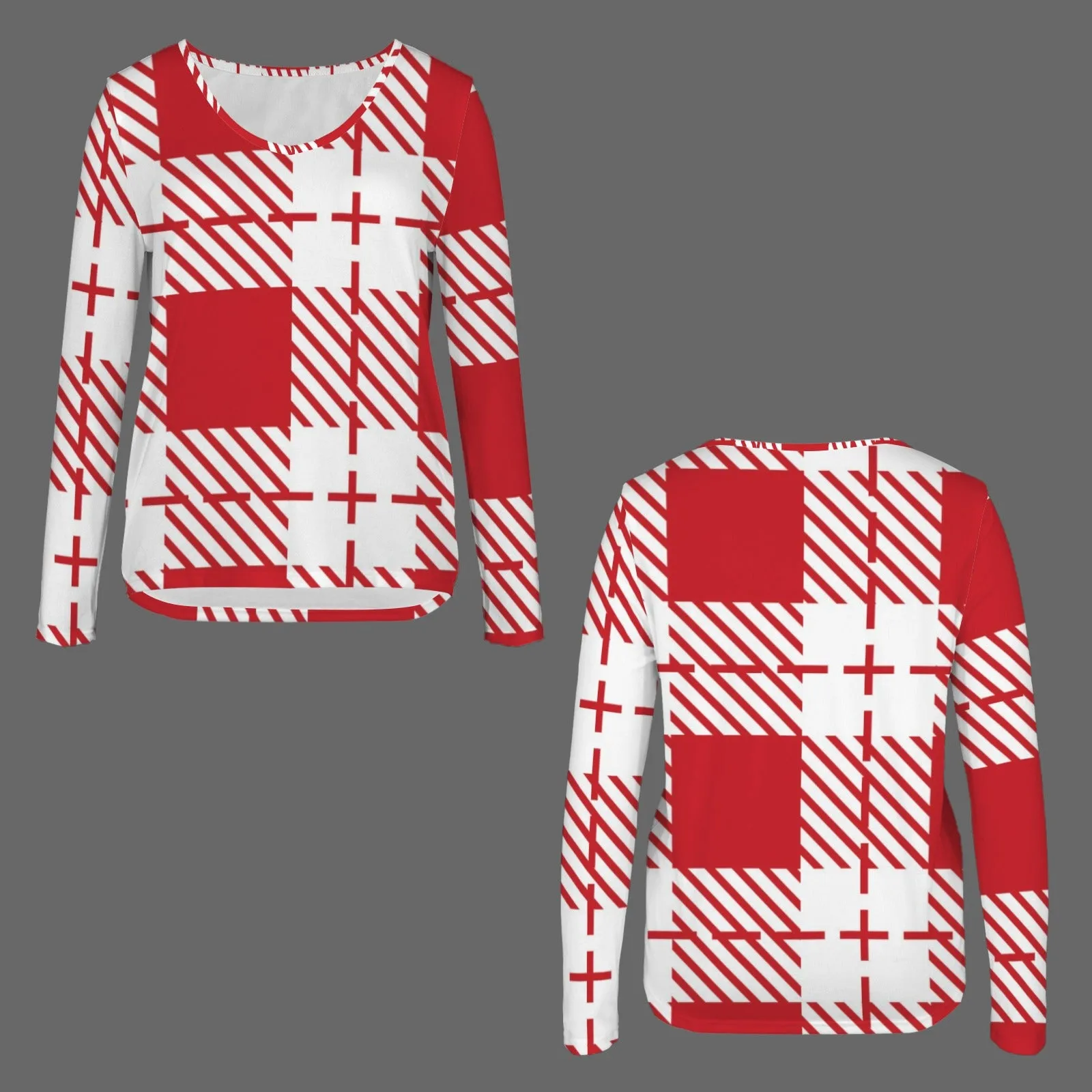 Women's V Neck Long Sleeve Sweatshirt