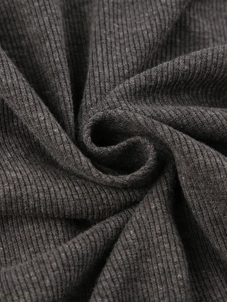 Y2K Ribbed Zip-Up Hoodie