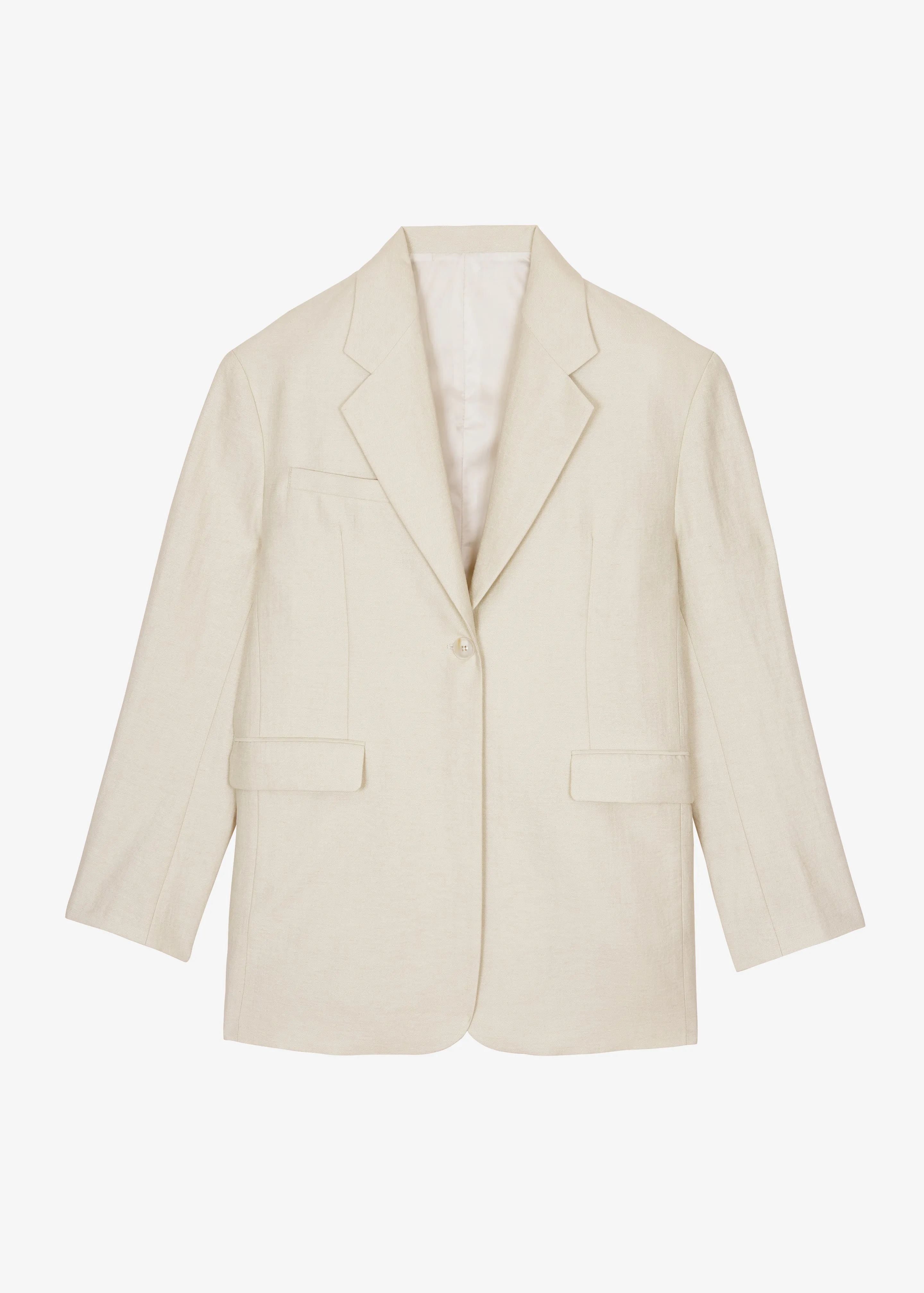 Yasmine Oversized Blazer - Light Beige