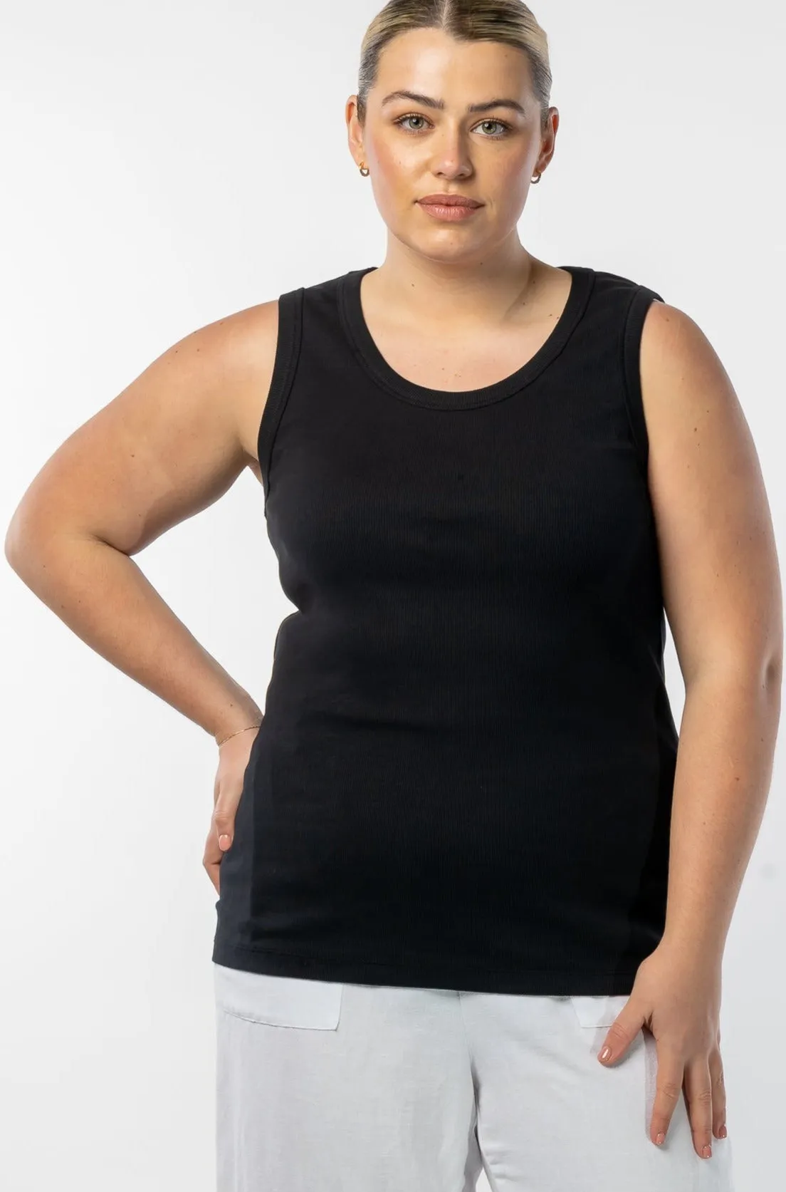 Your Special Chunky 2x1 Rib Tank - Black