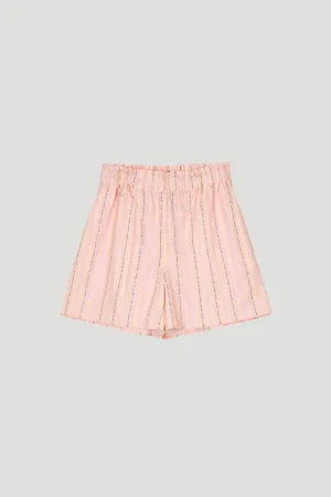 Yuzu Shorts Soft Blush Stripe