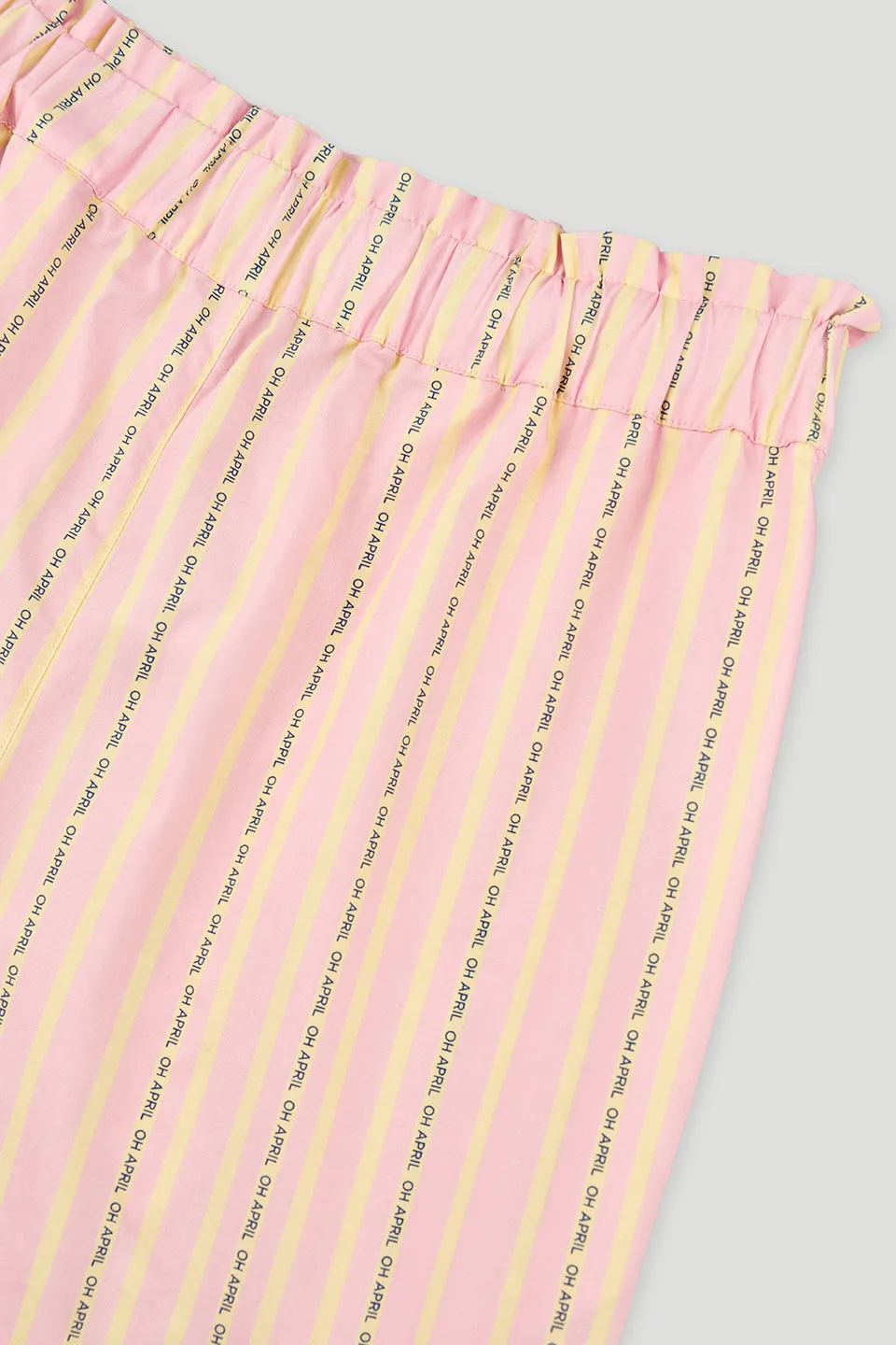 Yuzu Shorts Soft Blush Stripe